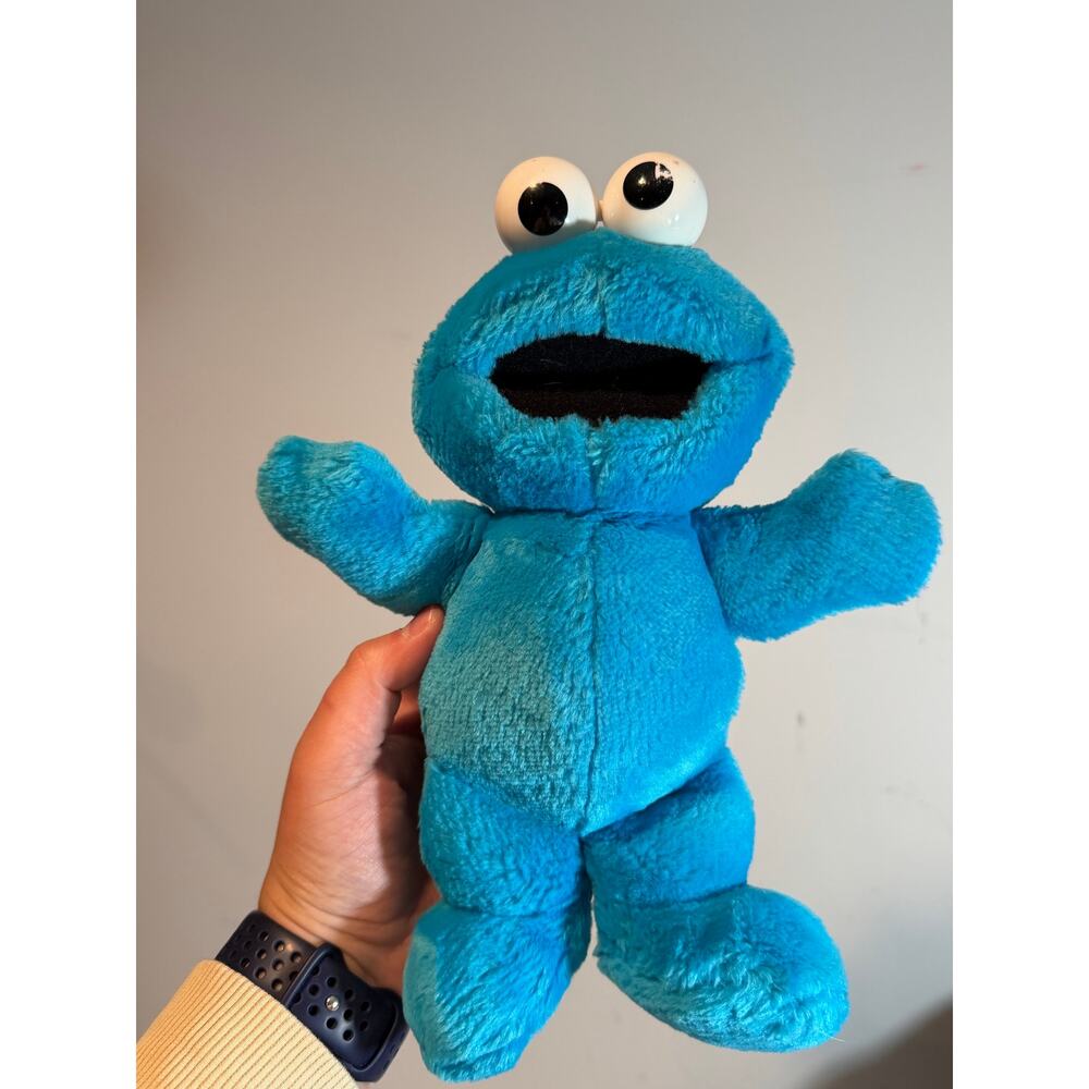 1997 VINTAGE 16” TYCO SESAME STREET TICKLE ME COOKIE MONSTER PLUSH